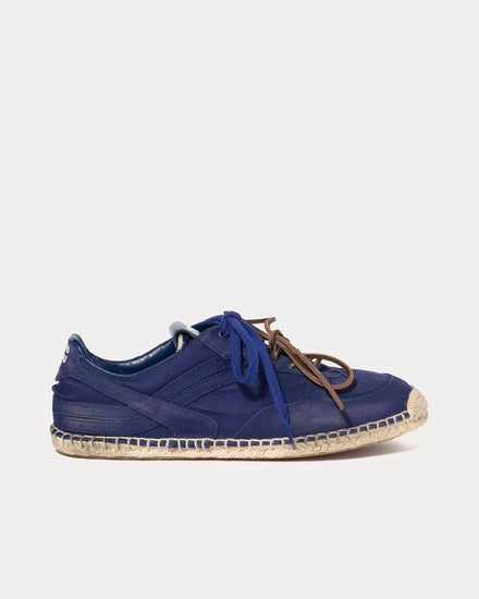 Miu Miu Gymnasium Gabardine Ink Blue Low Top Sneakers - 1