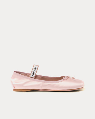 Miu Miu Satin Orchid Pink Ballerinas