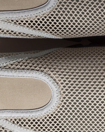 Miu Miu Technical Mesh Fabric Steel Grey Slip On Sneakers - 4
