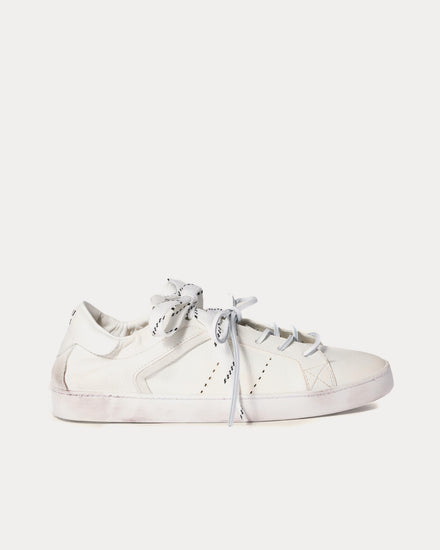 Miu Miu Deco Leather White Low Top Sneakers - 1