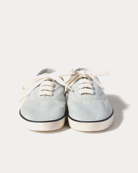 Miu Miu Drill Powder Blue Low Top Sneakers - 2