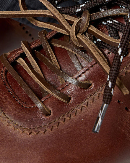 Miu Miu Plume Leather Coffee Low Top Sneakers - 3