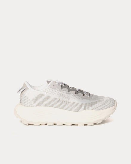 Miu Miu Technical Fabric Cloudy Grey Low Top Sneakers - 1