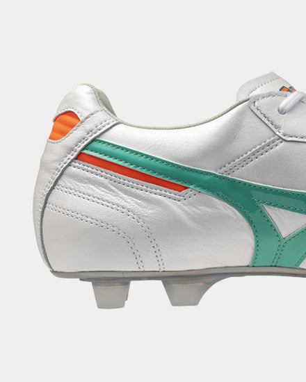 Mizuno Morelia II Japan White / Arcadia / Lava Orange Football Boots - 5