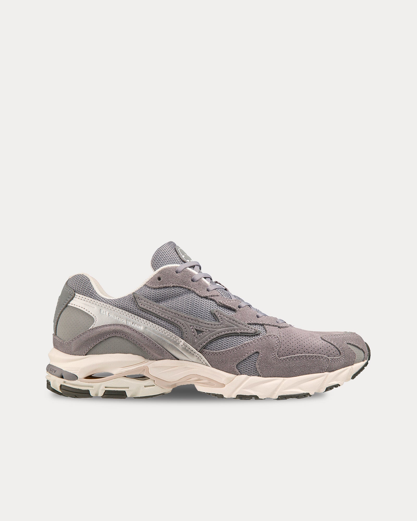 Mizuno Unisex Wave Rider 10 Premium Silver / Tradewind / Snow