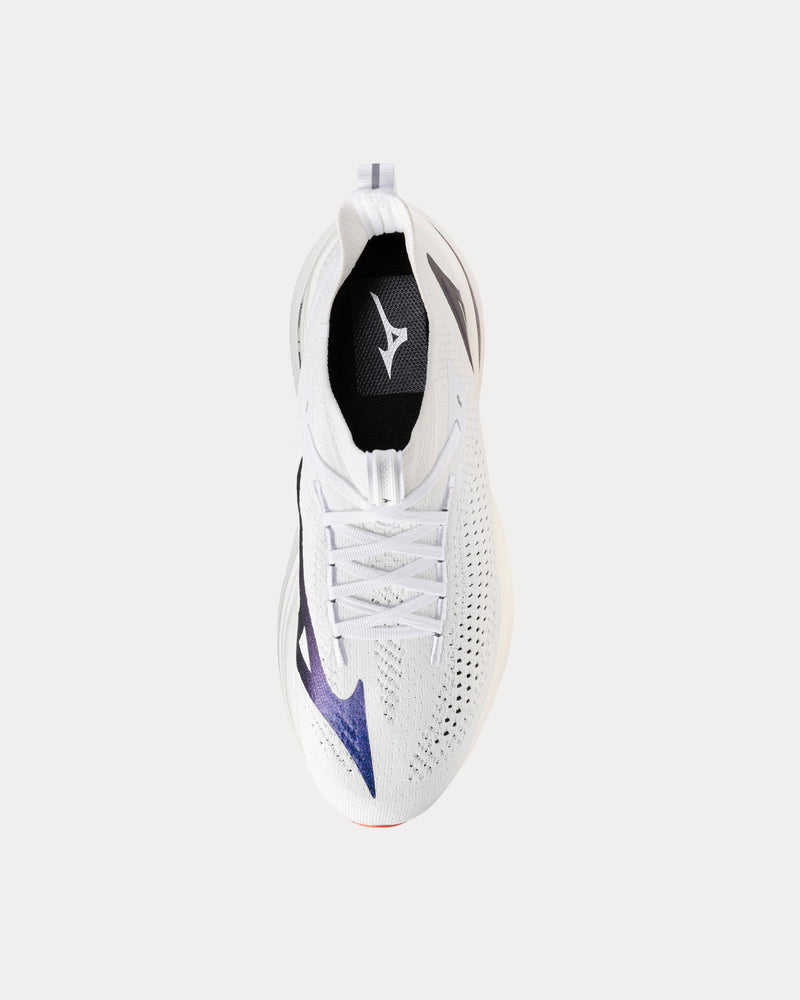 Mizuno Neo Vista 2 White / White / Iris Bloom Running Shoes - 2