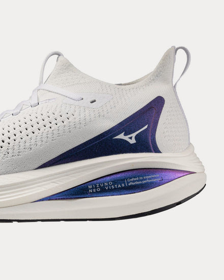 Mizuno Neo Vista 2 White / White / Iris Bloom Running Shoes - 5