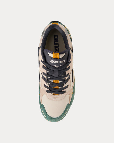 Mizuno Sky Medal B Pristine / Indian Ink / Bistro Green Low Top Sneakers - 2