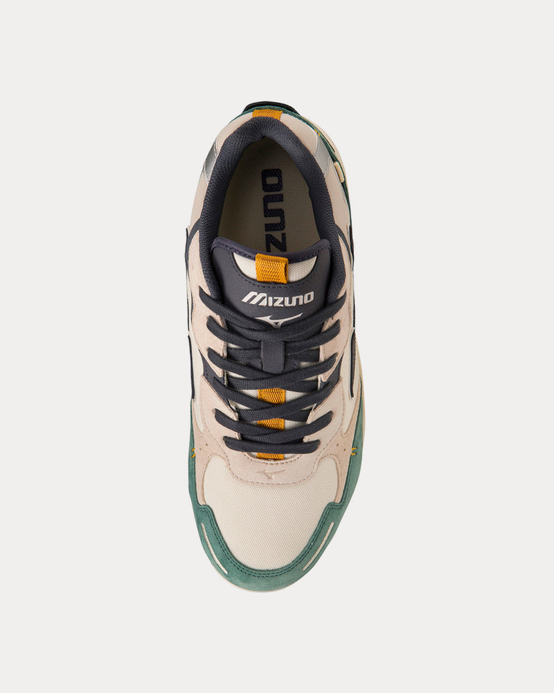 Mizuno Sky Medal B Pristine / Indian Ink / Bistro Green Low Top Sneakers - 2