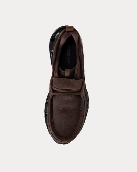 靴 MIZUNO WAVE PROPHECY MOCSUEDE BROWN 24cm Mizuno - Wave Prophecy Moc Sneaker in Chicory Coffee
