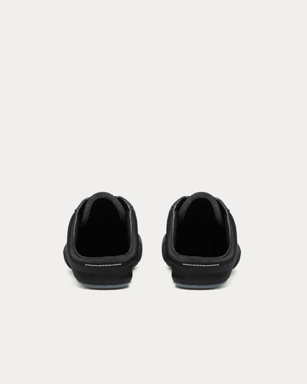 MM6 Maison Margiela Factory Satin Black Sneaker Mules - 3