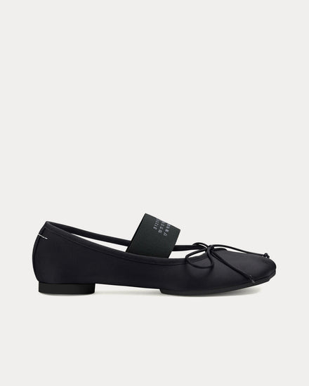 MM6 Maison Margiela Anatomic Numeric Ballerinas Black Shoes - 1