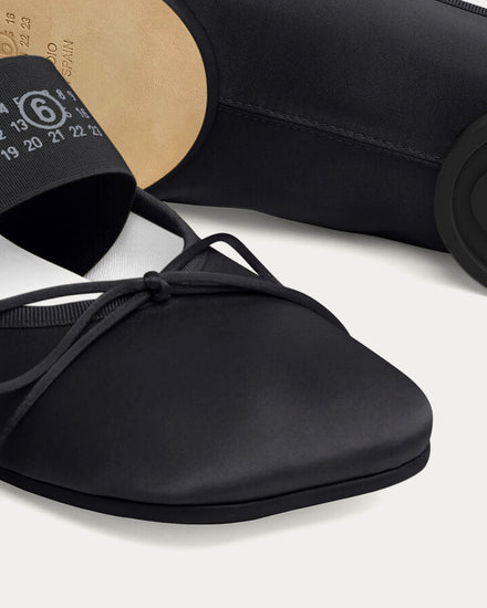 MM6 Maison Margiela Anatomic Numeric Ballerinas Black Shoes - 4