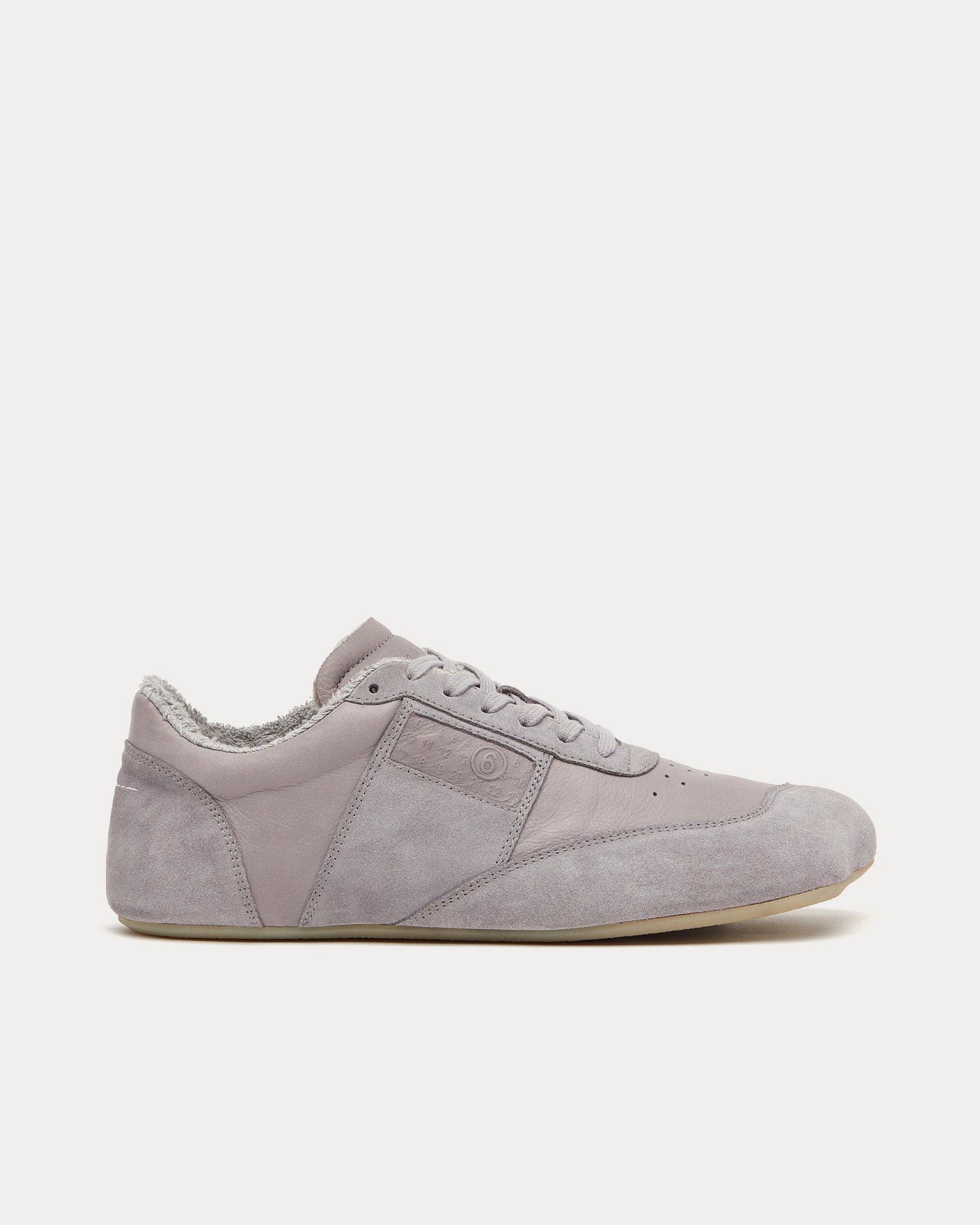 MM6 Maison Margiela Men's Anatomic Silver Filigree Low Top Sneakers