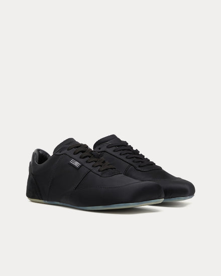 MM6 Maison Margiela Factory Satin Black Low Top Sneakers - 2