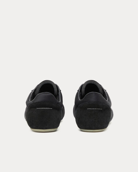MM6 Maison Margiela Factory Satin Black Low Top Sneakers - 3