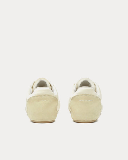 MM6 Maison Margiela Factory Satin Silver Low Top Sneakers - 3