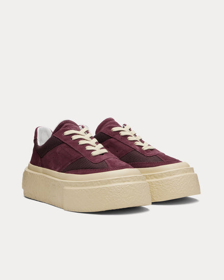 MM6 Maison Margiela Platform Suede Port Royale Low Top Sneakers - 2