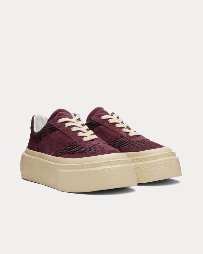 MM6 Maison Margiela Platform Suede Port Royale Low Top Sneakers - 2
