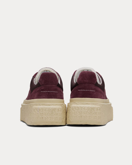 MM6 Maison Margiela Platform Suede Port Royale Low Top Sneakers - 3