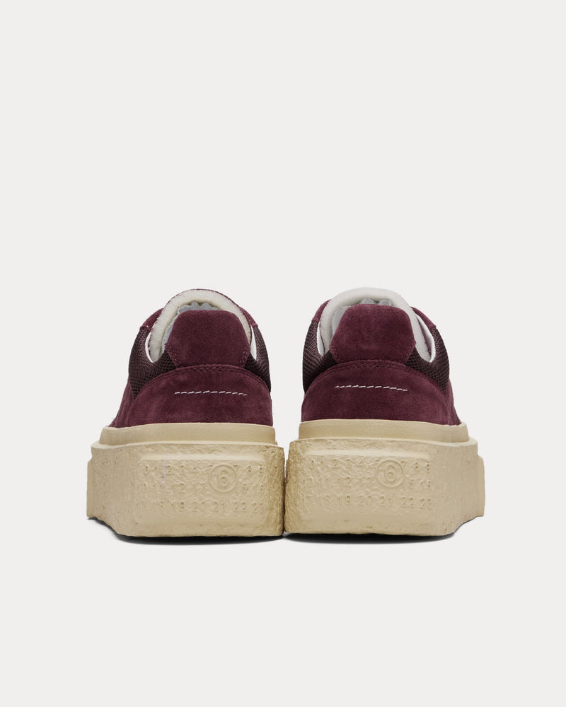 MM6 Maison Margiela Platform Suede Port Royale Low Top Sneakers - 3