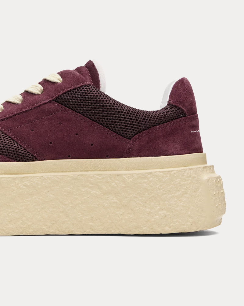 MM6 Maison Margiela Platform Suede Port Royale Low Top Sneakers - 4