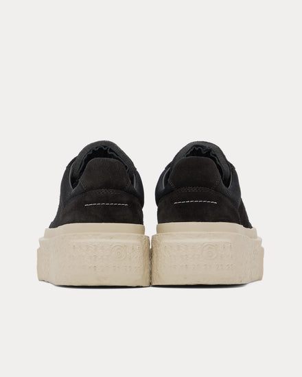 【関税込み】MM6 Maison Margiela ブラック スエード スニーカー MM6 Maison Margiela ローカット スニーカー | ブラック