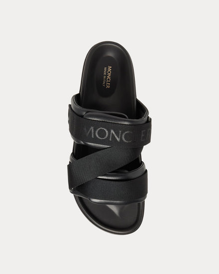 Moncler Mon Summer Nappa Leather Black Sandals - 2