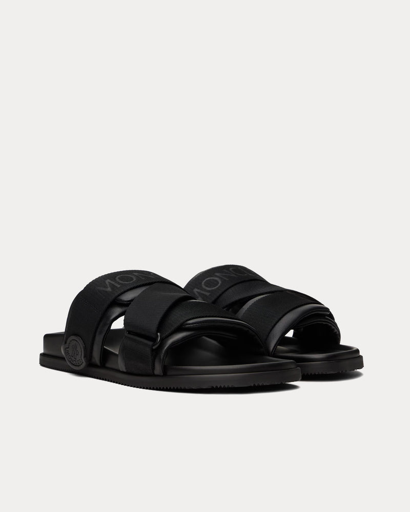 Moncler Mon Summer Nappa Leather Black Sandals - 3