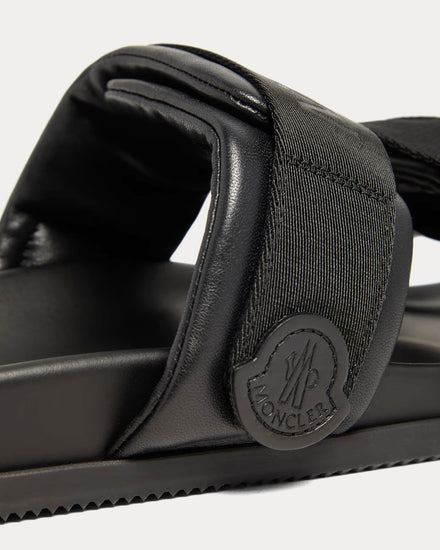 Moncler Mon Summer Nappa Leather Black Sandals - 4