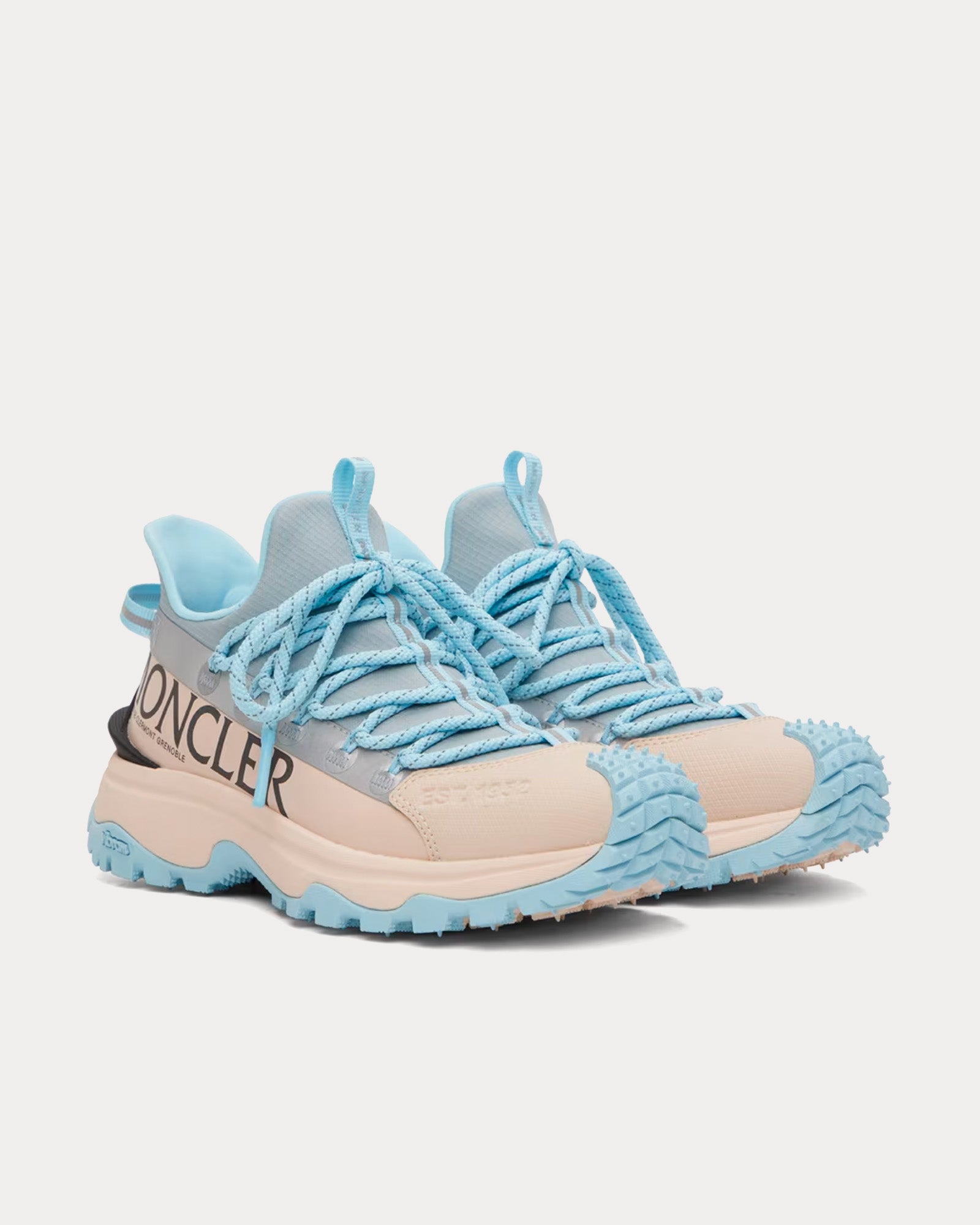 Moncler - Trailgrip Lite 2 White / Blue Low Top Sneakers