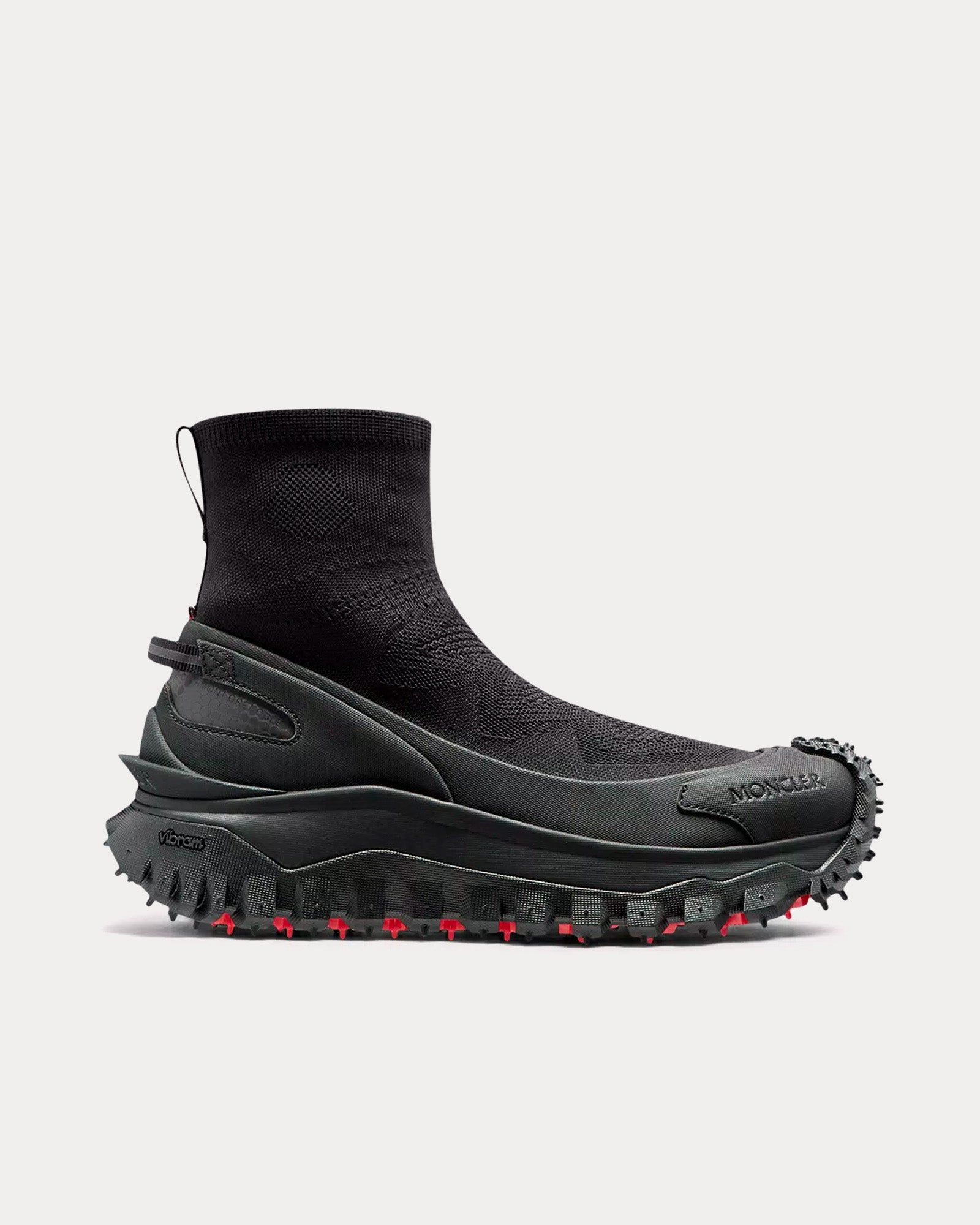 Moncler - Trailgrip Knit Black High Top Sneakers