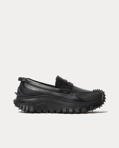 Moncler Trailgrip Leather Black Loafers