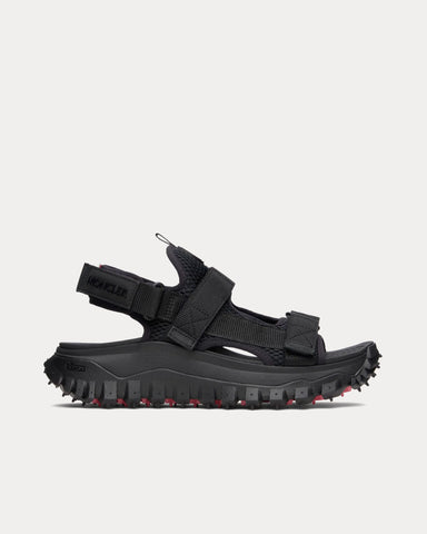 Moncler Trailgrip Vela Water-Repellent Black Sandals