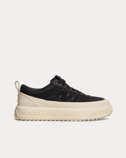 Moncler Altive Nubuck & Suede Black Low Top Sneakers - 1