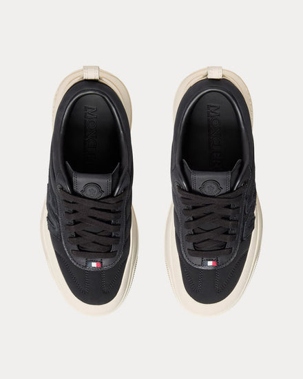 Moncler Altive Nubuck & Suede Black Low Top Sneakers - 2