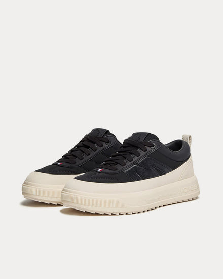 Moncler Altive Nubuck & Suede Black Low Top Sneakers - 3