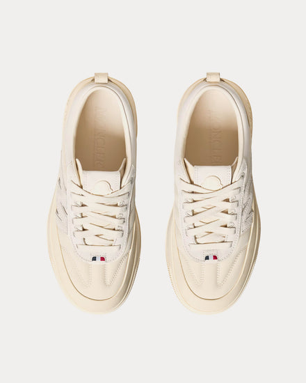 Moncler Altive Nubuck & Suede Light Beige Low Top Sneakers - 2