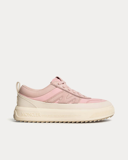 Moncler Altive Nubuck & Suede Pink Low Top Sneakers - 1