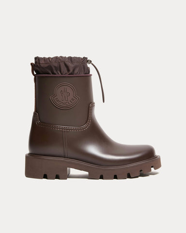 Moncler Kickstream Brown Rain Boots