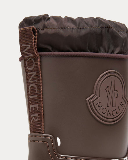 Moncler Kickstream Brown Rain Boots - 5