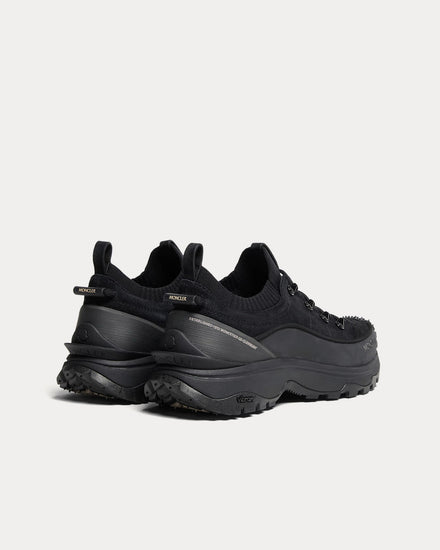 Moncler Trailgrip Lite3 Nubuck & Suede Black Low Top Sneakers - 3