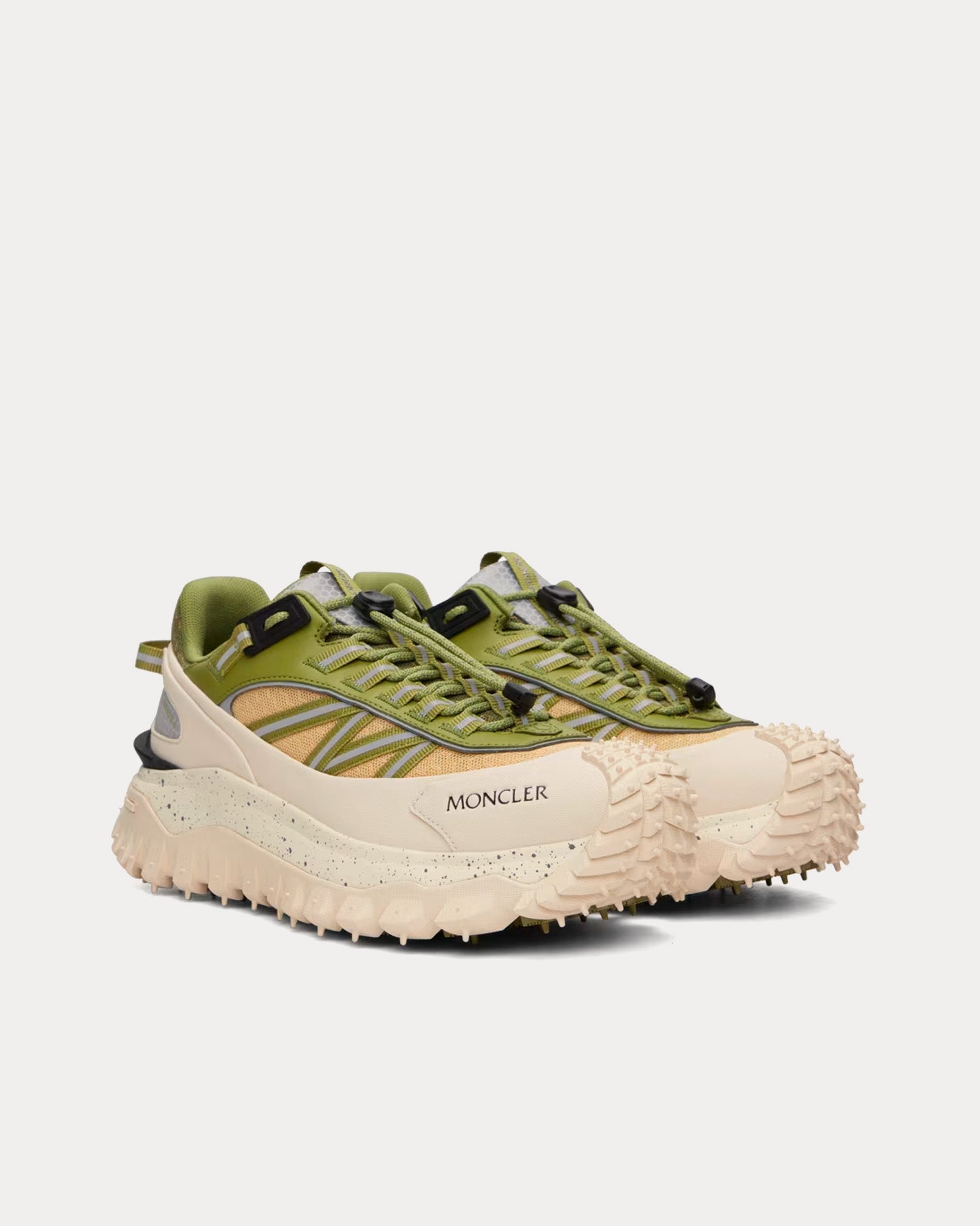 Moncler - Trailgrip GTX Green / Off White Low Top Sneakers