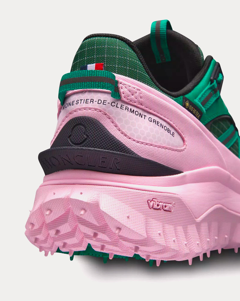 Moncler Trailgrip GTX Pink / Green Low Top Sneakers - 3