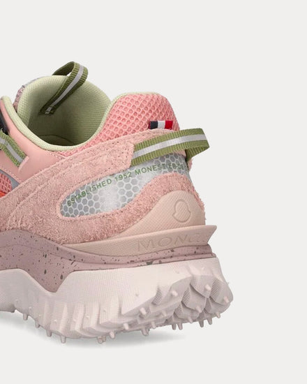 Moncler Trailgrip Suede & Mesh Pink Low Top Sneakers - 3