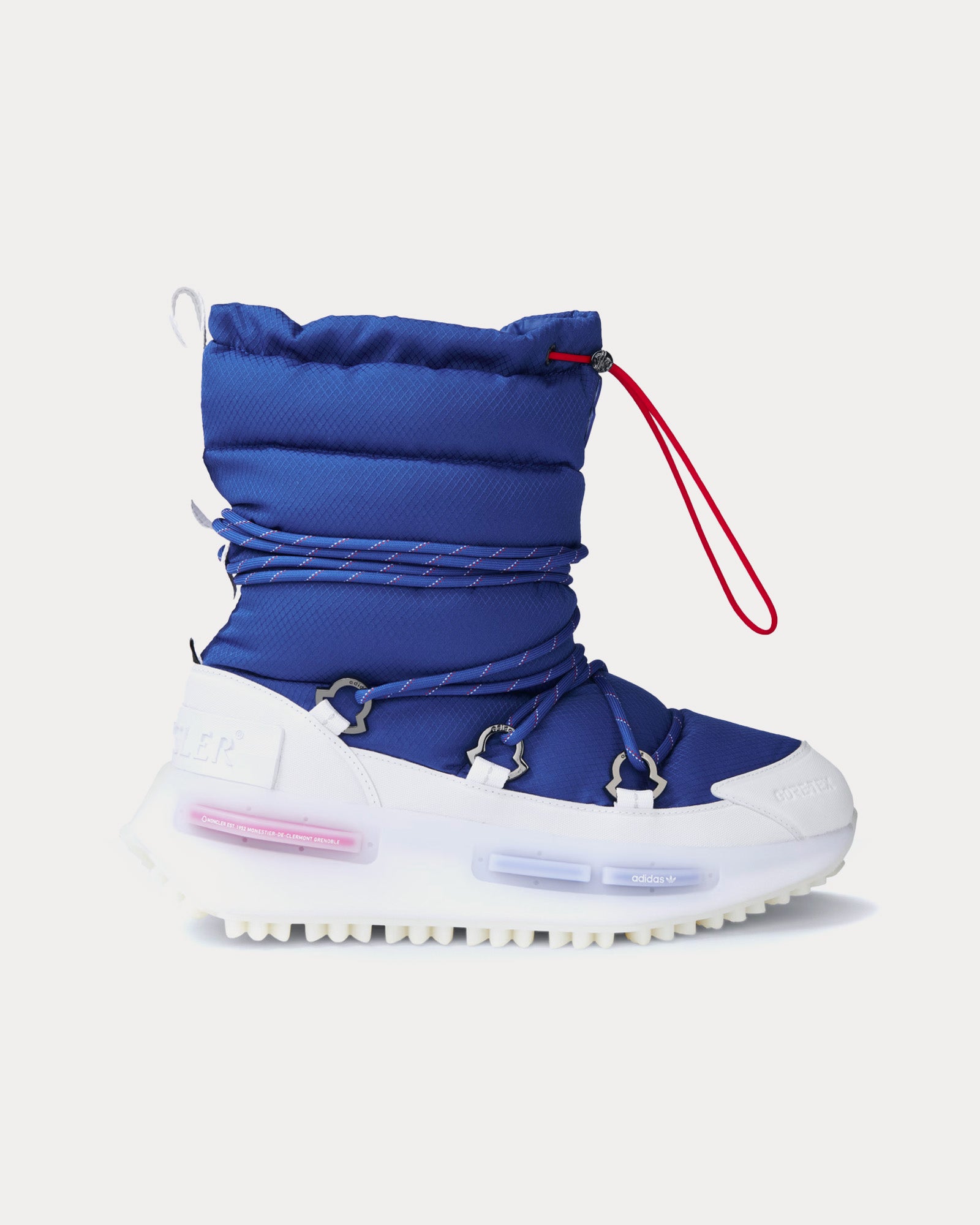 Moncler x Adidas Unisex NMD Mid Royal Blue / Core White High Top Sneakers