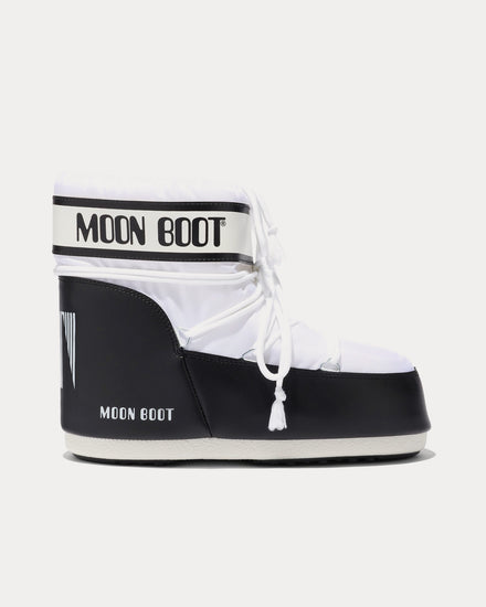 Moon Boot Icon Low Nylon White / Black Boots - 1
