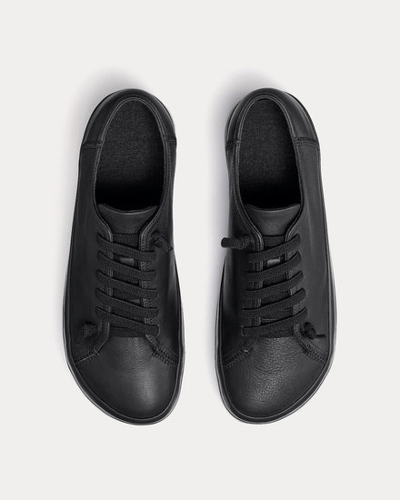 Muji x Camper Men's Leather Black Low Top Sneakers Trainers