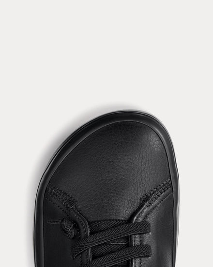 Muji x Camper Leather Black Low Top Sneakers - 4