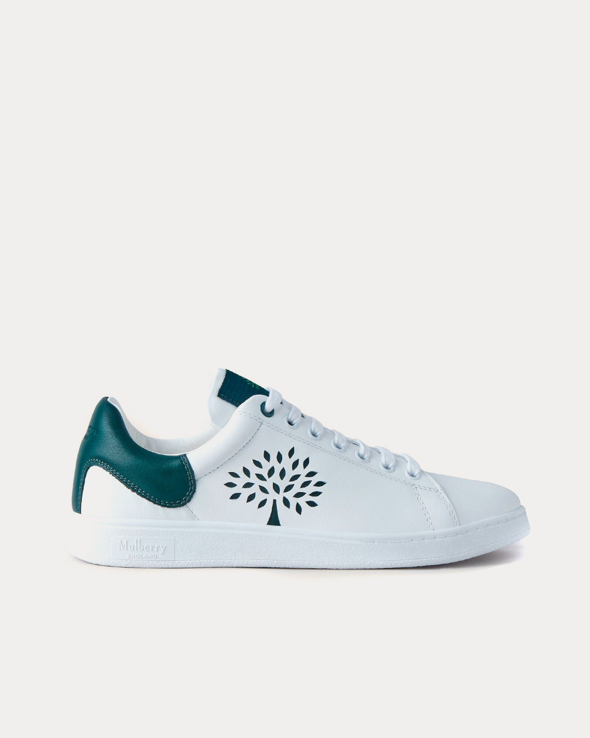Mulberry - Tree Tennis Bovine Leather Military Green Low Top Sneakers